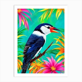 Woodpecker Tropical bird Art Print