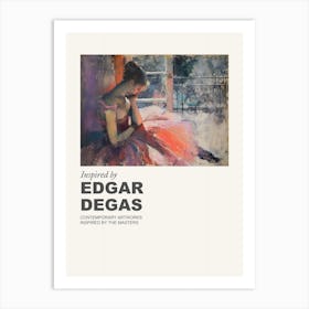 Museum Poster Inspired By Edgar Degas 1 Art Print