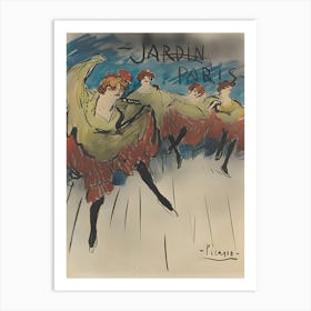 Pablo Picasso Jardin Paris Art Print