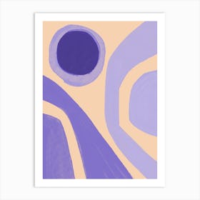 Purple Shapes Art Print