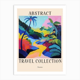 Abstract Travel Collection Poster Panama 1 Art Print