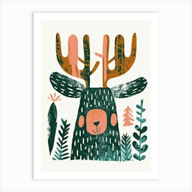 Deer Print 1 Art Print