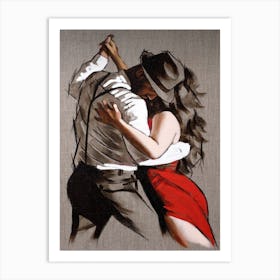 Tango Dancers Art Print