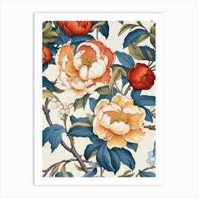 Floral Wallpaper 54 Art Print