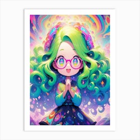 Kawaii Girl Art Print