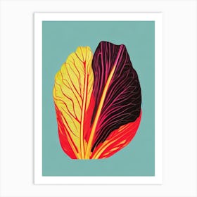 Swiss Chard Bold Graphic vegetable Art Print