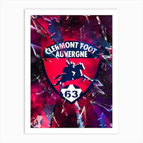 Clermont Foot Auvergne 63 Art Print