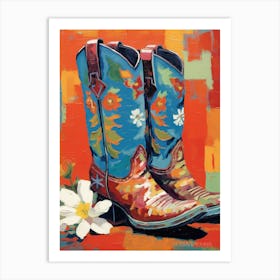 Matisse Inspired Cowgirl Boots 1 Art Print