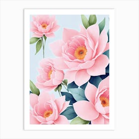 Pink Lotus Flower Art Print