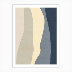 Abstract Wavy Lines - Ac Art Print