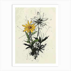 Dahlias 3 Art Print