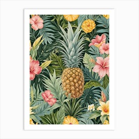 Pineapple Tropical Art Print