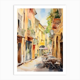 Reggio Emilia, Italy Watercolour Streets 2 Art Print