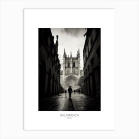Poster Of Salamanca, Spain, Black And White Analogue Photography 4 Art Print