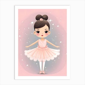 Cute Little Ballerina Art Print