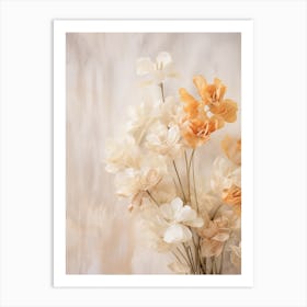 Boho Dried Flowers Freesia 3 Art Print