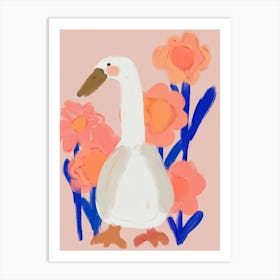 Goose At Spring Art Print