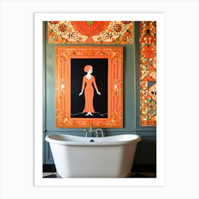 Deco Bathroom Art Print