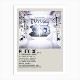 Pluto 3d 2012 Poster 2 Art Print