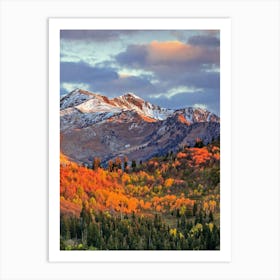 Fall Colors In The Mountains Art Print