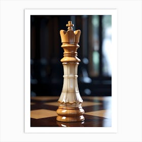 Chess King Art Print
