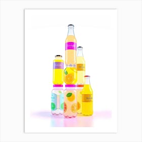 Stack Of Bottles Art Print