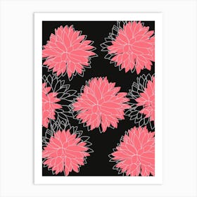 Dahlias Art Print