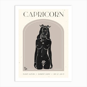 Capricorn Celestial Art Print