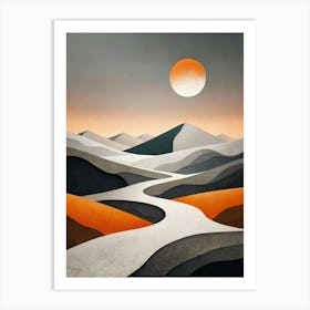 Abstract Lands Art Print