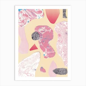 Liquid Pink Art Print