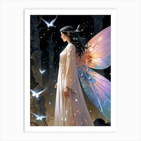 Fairy With Wings Art Print