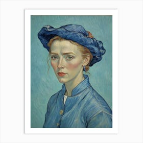 Portrait Of A Young Woman 5 Art Print