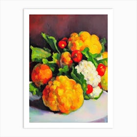 Cauliflower 2 Cezanne Style vegetable Art Print