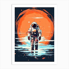 Interstellar Wanderer: Astronaut's Path Art Print