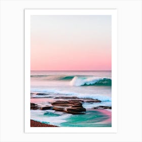 Maroubra Beach, Australia Pink Photography 1 Art Print