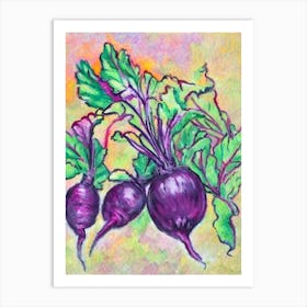 Beetroot 2 Fauvist vegetable Art Print