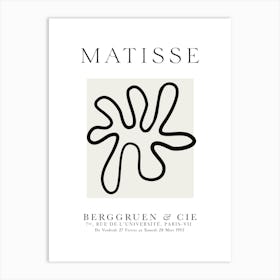 Matisse The Cutouts Line Art Print Art Print