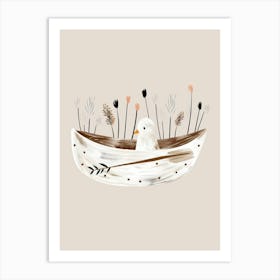 Bird In A Boat Art Print