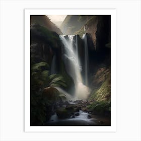 Yumbilla Falls, Peru Realistic Photograph (2) Art Print