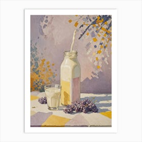 Milk And Lavender Art Print