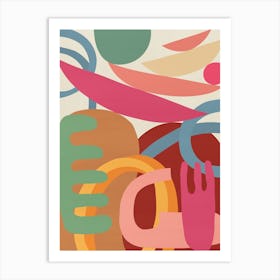 Expressive organic art 9 Art Print