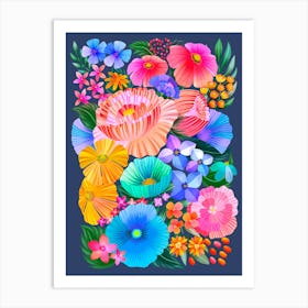 Colorful Flowers 1 Art Print
