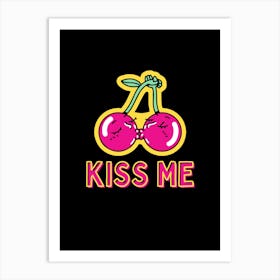 Cherry Kiss Art Print