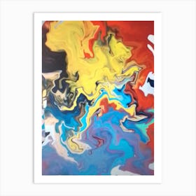 Abstract 43 By Binod Dawadi Art Print