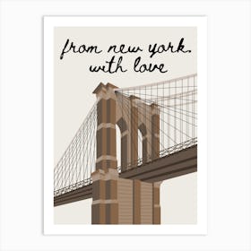 From New York With Love Art Print