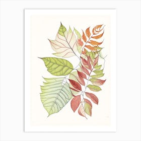 Leaf Pattern 1 Art Print