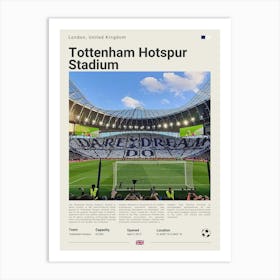 Tottenham Hotspur Stadium Art Print