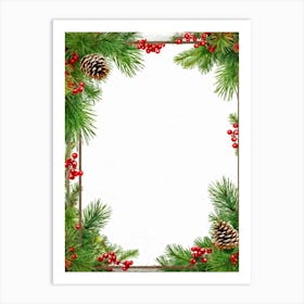 Christmas Frame 4 Art Print