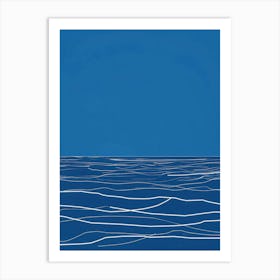 'Blue Ocean' 1 Art Print