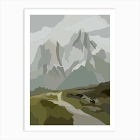 Chilean Mountains Art Print